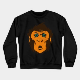 monkey what? Crewneck Sweatshirt